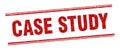 case study stamp. case study square grunge sign. Royalty Free Stock Photo