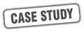 case study stamp. case study square grunge sign. Royalty Free Stock Photo