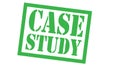 Case study stamp on white Royalty Free Stock Photo