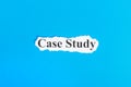 Case Study text on paper. Word Case Study on torn paper. Concept Image Royalty Free Stock Photo