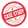 CASE STUDY text on red round grungy stamp Royalty Free Stock Photo