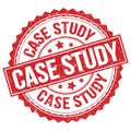 CASE STUDY text on red round stamp sign Royalty Free Stock Photo