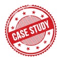 CASE STUDY text written on red grungy round stamp Royalty Free Stock Photo