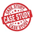 CASE STUDY text written on red round stamp sign Royalty Free Stock Photo