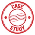 CASE STUDY text on red round postal stamp sign Royalty Free Stock Photo