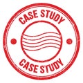 CASE STUDY text written on red round postal stamp sign Royalty Free Stock Photo