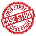 CASE STUDY text written on red round stamp sign Royalty Free Stock Photo