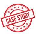 CASE STUDY text written on red vintage round stamp Royalty Free Stock Photo