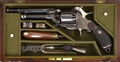 Cased Pistol revolver original antique