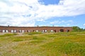 Casemate and the territory of the naval fort `West.` Baltiysk, Kaliningrad region