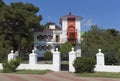 Casement lighthouse on the promenade of the resort Gelendzhik, Krasnodar region