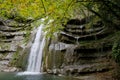 Casentino forest park waterfalls dell'Acquacheta Royalty Free Stock Photo