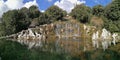 Caserta - Overview of the Fountain of Diana and Actaeon Royalty Free Stock Photo