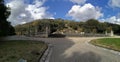 Royal Palace of Caserta - Overview of the Fountain of Diana and Actaeon Royalty Free Stock Photo