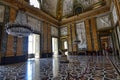 The splendid Royal Palace of Caserta, its interiors Royalty Free Stock Photo