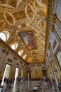 The splendid Royal Palace of Caserta, its interiors Royalty Free Stock Photo