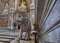 The splendid Royal Palace of Caserta, its interiors Royalty Free Stock Photo