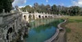 Caserta - Overview of the Fountain of Eolo