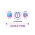 Cases assortment concept icon Royalty Free Stock Photo