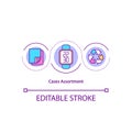 Cases assortment concept icon