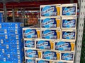 Cases of Blue Moon Belfian White Ale Beer at a Sam`s Club store in Orlando, Florida