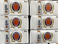 Cases of cans of Miller Lite Beer at a grocery store