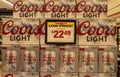 Cases of Coors Light Beer