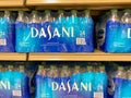 Cases of Dasani bottled water at a Publix store