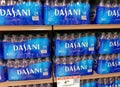 Cases of Dasani purified water at a Publix grocery store