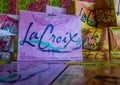 Cases of LaCroix Sparkling Water Royalty Free Stock Photo