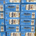 Cases of Modelo Especial Cerveza Beer at a Sam`s Club store in Orlando, Florida