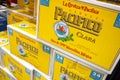 Cases of Pacifico beer