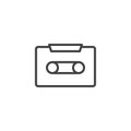 Casette tape outline icon