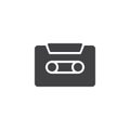 Casette tape vector icon