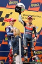 Casey Stoner wins the race Royalty Free Stock Photo