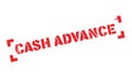 Cash Advance rubber stamp Royalty Free Stock Photo