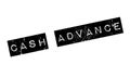 Cash Advance rubber stamp Royalty Free Stock Photo