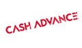 Cash Advance rubber stamp Royalty Free Stock Photo