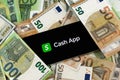 Cash App editorial. Illustrative photo for news about Cash App - a mobile payment service