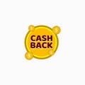 Cash Back Label Vector Template Design Illustration Royalty Free Stock Photo