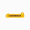 Cash Back Label Vector Template Design Illustration Royalty Free Stock Photo