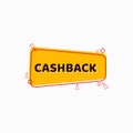 Cash back Label Vector Template Design Illustration Royalty Free Stock Photo