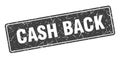 cash back sign. cash back grunge stamp. Royalty Free Stock Photo