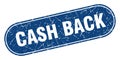 cash back sign. cash back grunge stamp. Royalty Free Stock Photo
