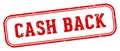 cash back stamp. cash back rectangular stamp on white background Royalty Free Stock Photo