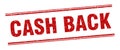 cash back stamp. cash back square grunge sign. Royalty Free Stock Photo