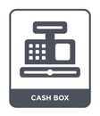 cash box icon in trendy design style. cash box icon isolated on white background. cash box vector icon simple and modern flat Royalty Free Stock Photo