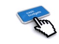 Cash budgets button on white Royalty Free Stock Photo