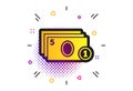 Cash and coin sign icon. Paper money symbol. Vector Royalty Free Stock Photo