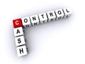 Cash Control word block on white
